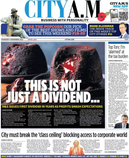 CITY AM – This is not just a dividend 