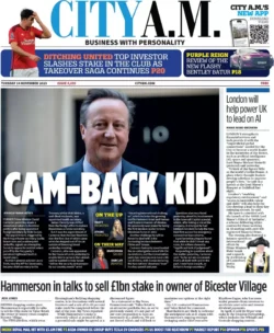 CITY AM – Cam-Back Kid 