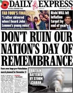 Daily Express – Don’t Ruin Our Nation’s Day of Remembrance 