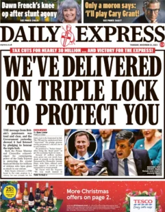 Daily Express – We’ve delivered on triple lock to protect you 