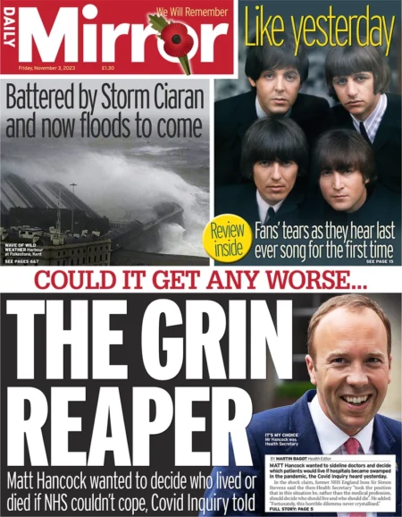 Daily Mirror – The Grin Reaper