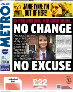 Metro – No change no excuse 