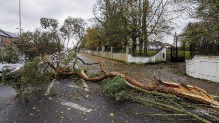 Storm Debi: Thunderstorm warning in place for parts of England