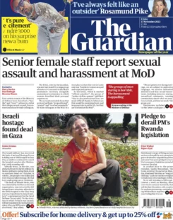 The Guardian – Senior female staff report sexual assault and harassment at MoD 