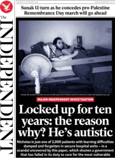 The Independent – Locked up for ten years, why? He’s autistic 