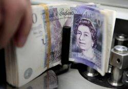 Sterling down, UK bonds and stocks rally as inflation unexpectedly slows 