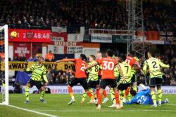 Aaron Ramsdale appears to laugh at David Raya after Arsenal keeper’s two howlers against Luton