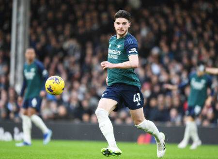 Declan Rice sends message to Arsenal teammates after defeat to Fulham