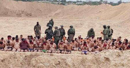 Dozens of Palestinian men including journalist captured and stripped in Gaza