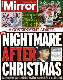 Daily Mirror – Nightmare After Christmas 