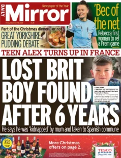 Daily Mirror – Lost Brit Boy Found After 6 Years 