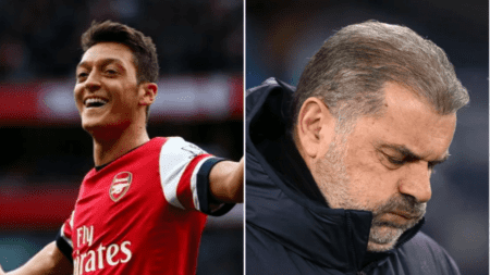 ‘Bottle Job FC!’ – Former Arsenal star Mesut Ozil mocks Tottenham as old rivals set unwanted records