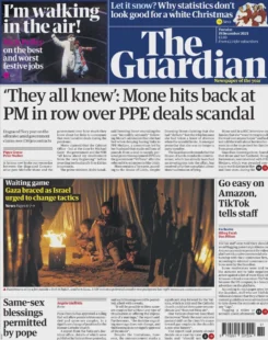 The Guardian – Mone hits back at PM in row over PPE deals scandals 