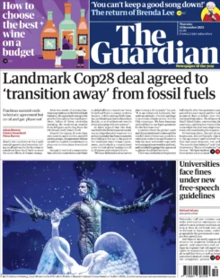 The Guardian – Landmark Cop28 deal agreed to transition away from fossil fuels 