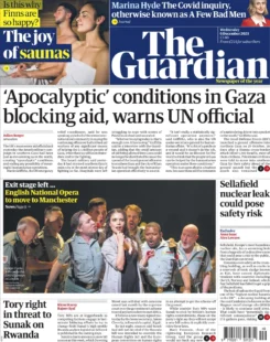 The Guardian – ‘Apocalyptic’ conditions in Gaza blocking aid, warns UN official 