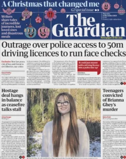 The Guardian – Outrage over police access to 50m driving licences to run face checks