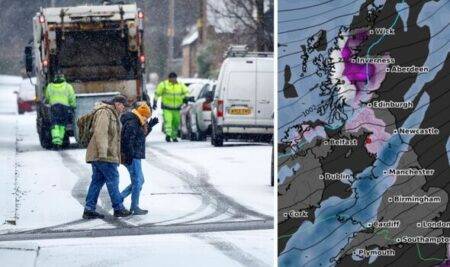 Met Office issues brutal 27-hour weather warning as maps show huge snow bomb