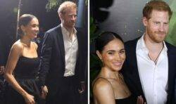 Prince Harry and Meghan Markle caught in loved-up display at another red carpet event