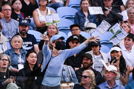 Australian Open ‘Free Palestine’ protest interrupts match between British No.1 Cameron Norrie and Alexander Zverev