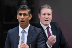 Rishi Sunak and Keir Starmer: Ignore Labour landslide poll prediction