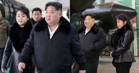 Kim Jong-un and daughter look all cutesy in their matching neckwear
