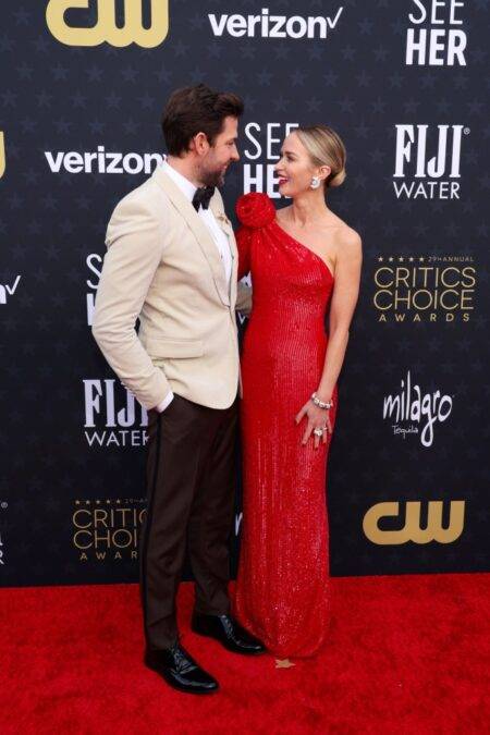 Emily Blunt and John Krasinski loved up at Critics’ Choice Awards after sparking divorce rumours