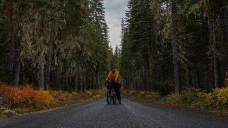 The TikTok adventurer cycling 18,000 miles with just a backpack and tent