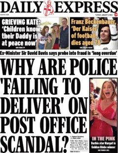 Daily Express – Why are police failing to deliver on Post Office scandal? 