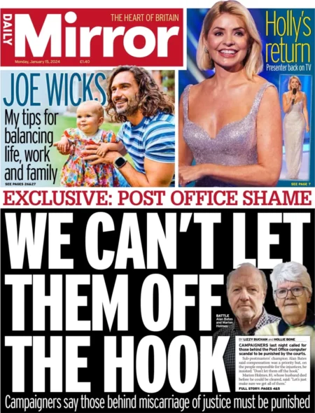 Daily Mirror – We can’t let them off the hook 