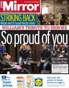 Daily Mirror – So proud of you 