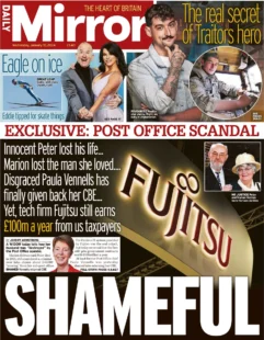 Daily Mirror – Post Office Scandal: Shameful 