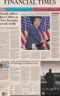 The FT – Sunak suffers heavy blow as Tory Rwanda revolt swells 