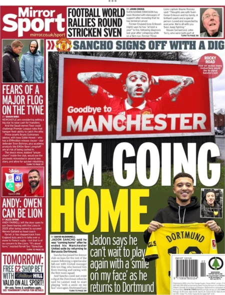 Daily Mirror – I’m Coming Home