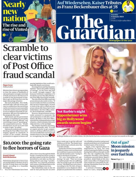 The Guardian – Scramble to clear victims of Post Office fraud scandal 