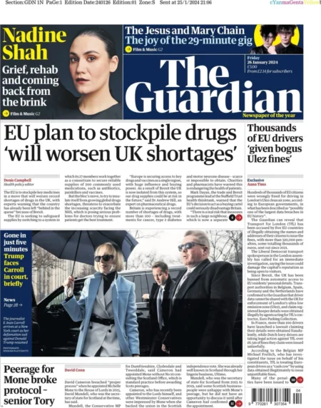 The Guardian – EU plan to stockpile drugs will worsen UK shortage 