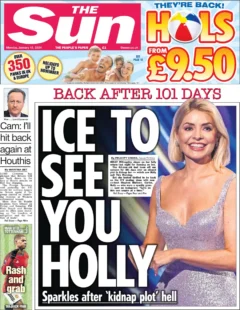 The Sun – Ice to see you Holly 