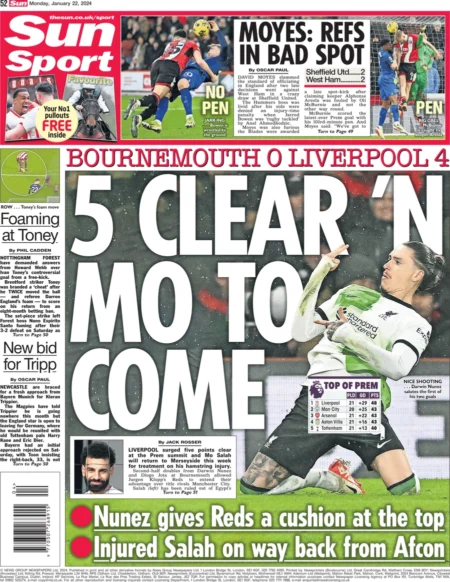 Sun Sport – 5 clear and Mo to come