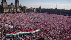 Mexico protesters in mass rally against electoral changes