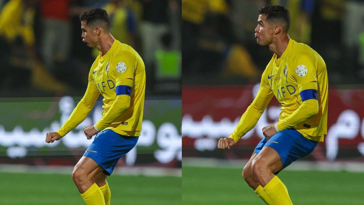 Cristiano Ronaldo makes lewd gesture to supporters who taunted him with ‘Messi’ chants