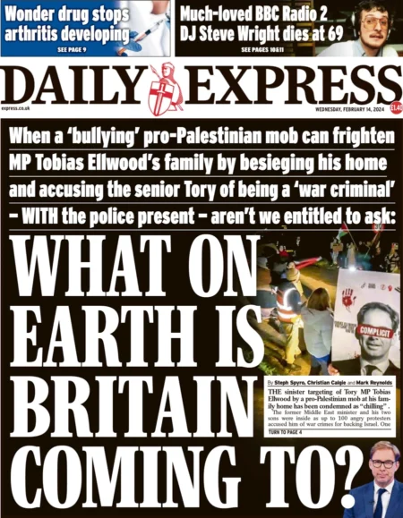 Daily Express – What on earth is Britain coming to? 