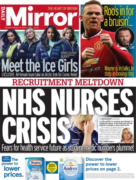 Daily Mirror – NHS nurses crisis