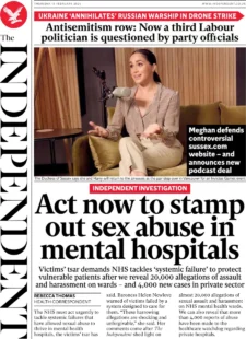 The Independent – Act now to stamp sex abuse out of mental hospitals 