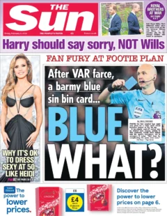 The Sun – ‘Fan Fury at Football plan: Blue What?’