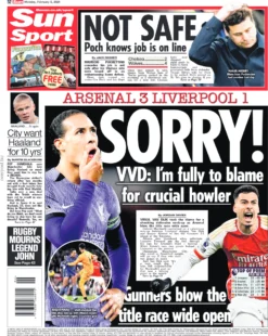 Sun Sport – Arsenal 3-1 Liverpool: I’m Sorry 