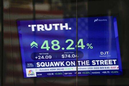 Donald Trump media firm soars in stock market debut