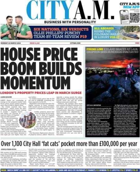 City AM – House Price Boom Builds Momentum 