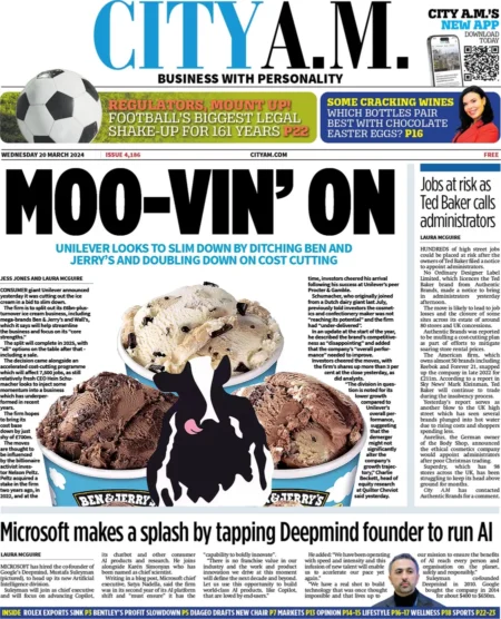 CITY AM – MOO-Vin’ ON