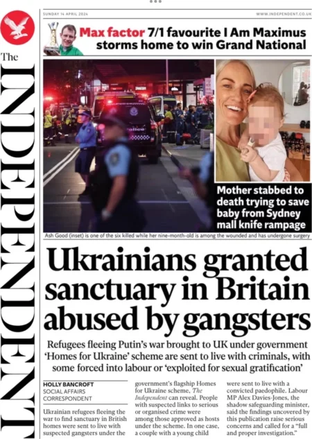 The Independent – Ukrainians granted sanctuary in Britain abused by gangsters 