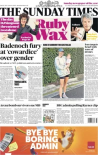 The Sunday Times – Badenoch fury at cowardice over gender 