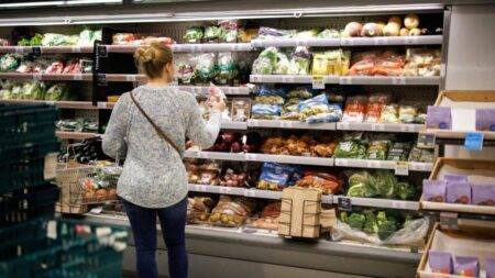 UK inflation falls by less than expected to 2.3%